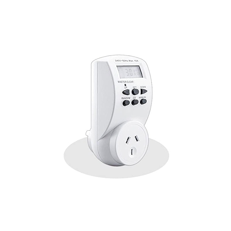 Sansai 7 Day/24hrs Outlet/Powerplug Digital Timer 2400W 240V 10A Max