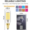 LEOOLS Dimmable t6 led Bulb 60W Candelabra led 4000K Clear