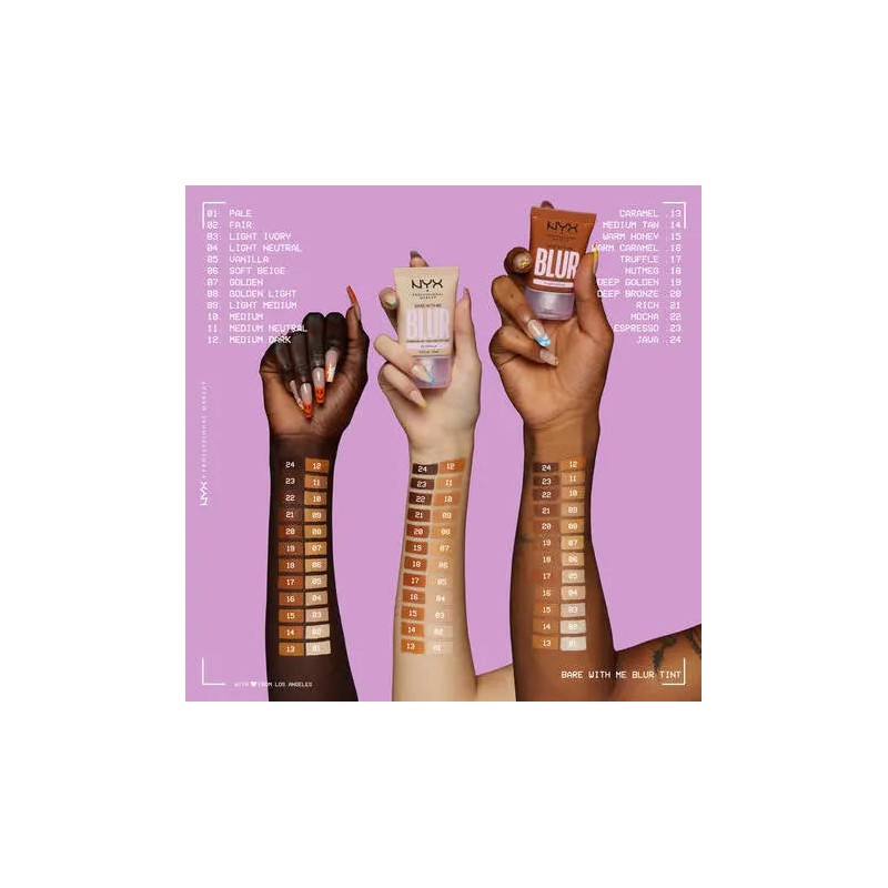 NYX Professional Makeup Bare With Me Blur Tint, Pale -