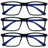 OPULIZE Ink MMM4-1 -2.50 Long Distance Glasses Pack of 3