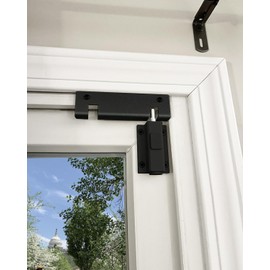 Glass Sliding Door Lock, Black Sliding Door Foot Lock, Sliding Patio Door Security Lock, Slider Door Lock, Sliding Door Stopper, Child Safety Lock for Sliding Doors, Extra Security