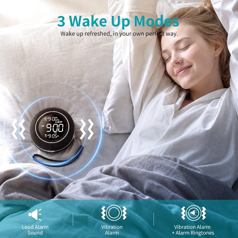 IKHDCYH Super Loud Vibrating Alarm Clock for Heavy Sleepers Adults