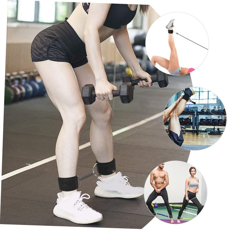Kisangel 2pcs Ankle Strap Tool for Cable Machine Neoprene Fitness