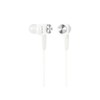 Sealed inner earphones. whites