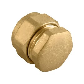 35mm Compression Stopend (Known as 35mm Copper/Plumbing Compression Fittings/Compression Fitting Also Available in 8mm, 10mm, 12mm, 15mm, 22mm, 28mm, 35mm, 42mm, 54mm)