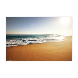 Desk Mat for Children and Adults - "On the Beach" - Made of First-Class Durable Vinyl (Plastic) - 60 x 40 cm - Non-Slip Desk Mat with Best Protection - Made in Germany
