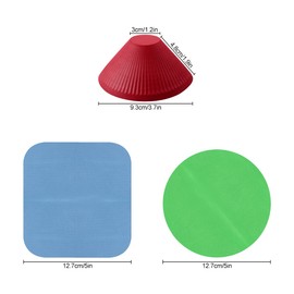 Lotsdonxia 3PCS Reusable Multi-Purpose Rubber Jar Opener with Jar Gripper Feature, Suitable for Opening Lids of Various Bottles and Jars