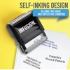 Infusion Custom Self-Inking Rubber Stamp - 17 Color Choices and