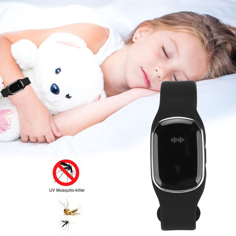 Ultrasonic Mosquito Repellent Bracelet USB Rechargeable Electric Mosquito Repeller Wristband