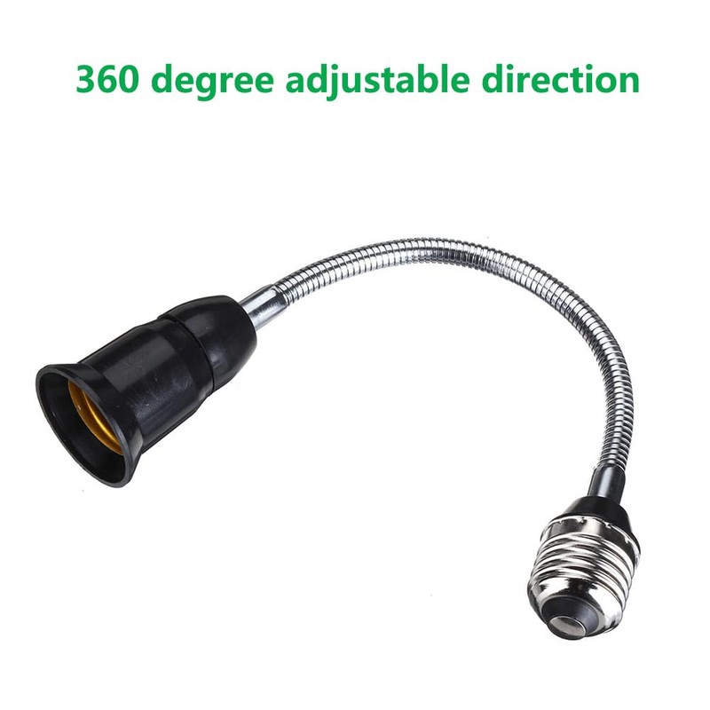 E26/E27 60cm/24 inch Extension Socket Extender Adapter, E26 to E26