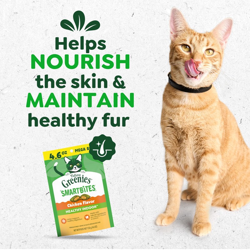 Greenies Feline Smartbites, Cat Treats Healthy Recipe, Indoor Cat Treats,
