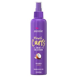 Aussie Miracle Curls 2nd day Curl Activator Coconut & Jojoba Oil 8.5 fl oz (Pack of 2)