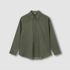 JAJU [JAJU/Jaju] Women's Light Cotton Long-Sleeve Shirt_Khaki