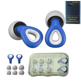 Archtypes Ear Plugs for Kids Small Live Hearing Sensitive Sleeping, Fully Sound Insulated, No Studying, Noise Cancelling, Mixer Soundproofing, Teardrop (Blue)