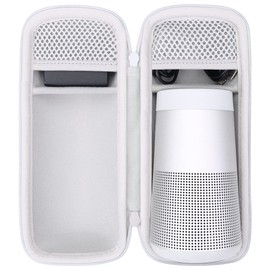 co2CREA Hard Case Replacement for Bose SoundLink Revolve Series II Portable Bluetooth Speaker, Silver Grey Case