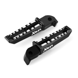 Modeer Motorcycle Passenger Pegs for Ya&maha Xmax 125 2010-2021 | Xmax 250 2010-2016 | Xmax 300 2017-2021 | Xmax 400 2013-2021 Rear Foot Pegs x max Accessories (black)