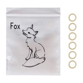 Angzhili 5 Packs(500pcs) Dental Orthodontic Elastic Rubber Bands Orthodontic Elastics Braces Teeth Gap Supply (Fox 1/4" 3.5 Oz)