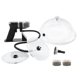 WITANHURST Flavor Blaster Cocktail Smoker Portable Handheld Cold Smoking Gun Electric Smoker, Cold Smoker Smoke Infuser Kit for Food and Drinks – Includes Wood Chips, Batteries, Dome Lid