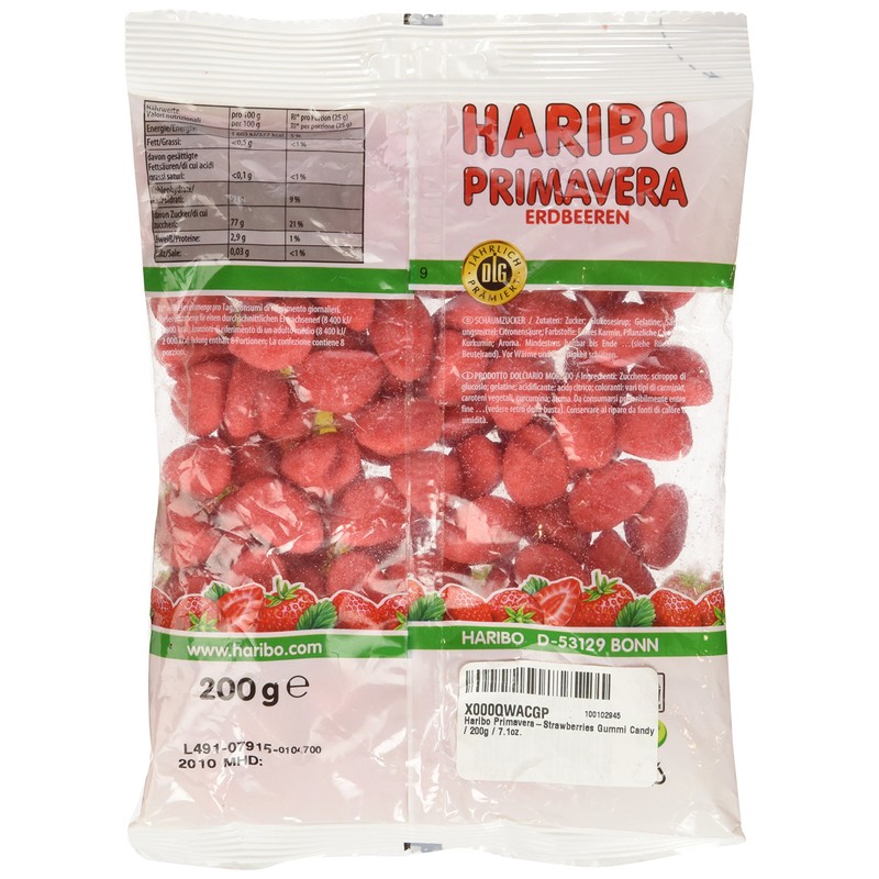 Haribo Primavera-Strawberries Gummi Candy 200 g