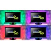 Lunartec TV Lighting: TV Backlight with 4 RGB Strips for