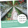 Levemolo 25 Sets U Shaped Ground Stakes with Gaskets for