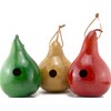 Gourd Birdhouses Painted Gourd - 3 Gourd Combo