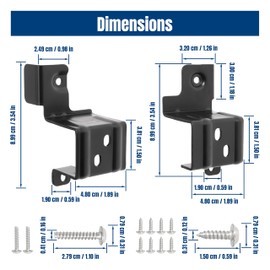 unrulysoul 24" Stack Bracket Kit for GE GFA24KITL 24 Inch Front Load Washers and Dryers Laundry Bracket 24in Width Frontload Stacking Kit (Black)