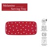 UPware Red Polka Dot Melamine Serving Tray, 15 x 6.5