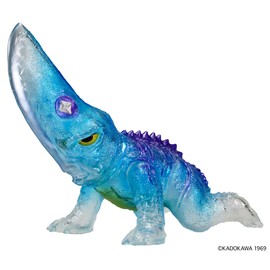 Middle Size Series Gamera [Vol. 2] Giron (1969) Clear Blue Ver., Approx. 5.1 inches (130 mm), PVC Pre-painted Finished Vinyl Figure