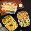 AXVRAV Confezione da 2 contenitori per il pranzo in acciaio