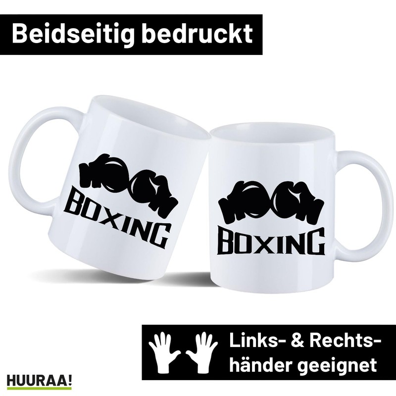 Huuraa Teacup Boxing Gift Cup White 330ml Boxing Present