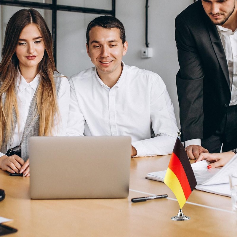 Germany Flag German Flags, Small Mini German Desk Flag, Used