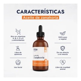 Aceite Puro De Zanahoria Virgen Antioxidante 100ml Sensible