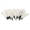 20pcs White Handle Black Hair Sound Aid Cleaning Brush Professional