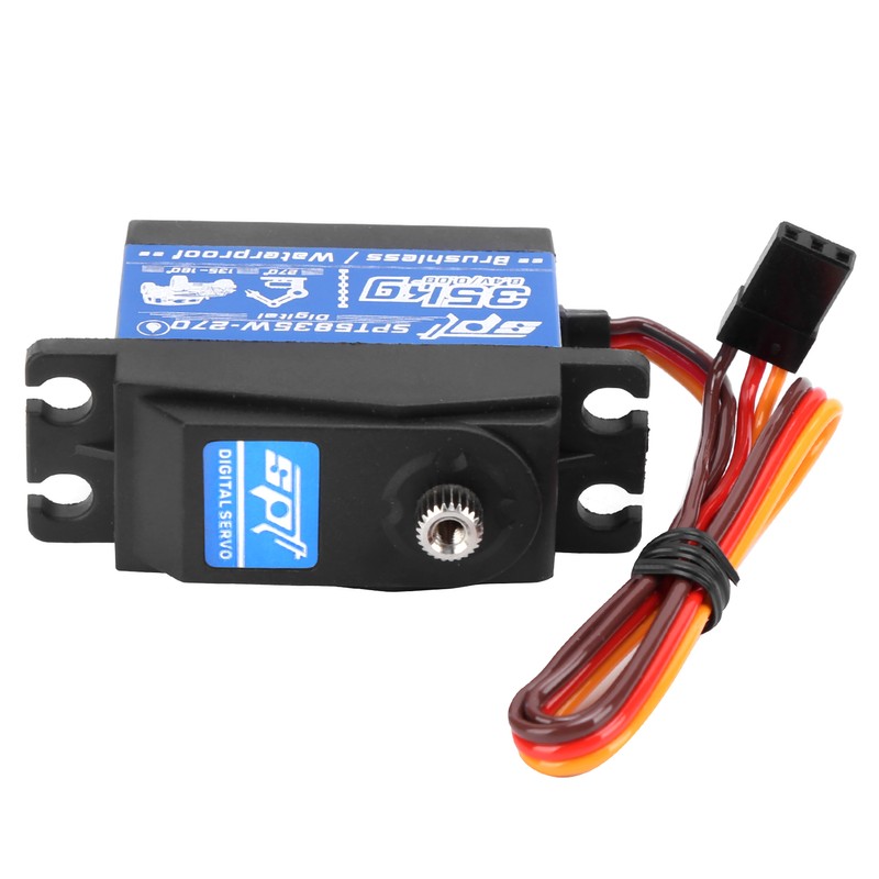 35KG RC Waterproof Brushless Motor Gear Servo Replacement for 1/8