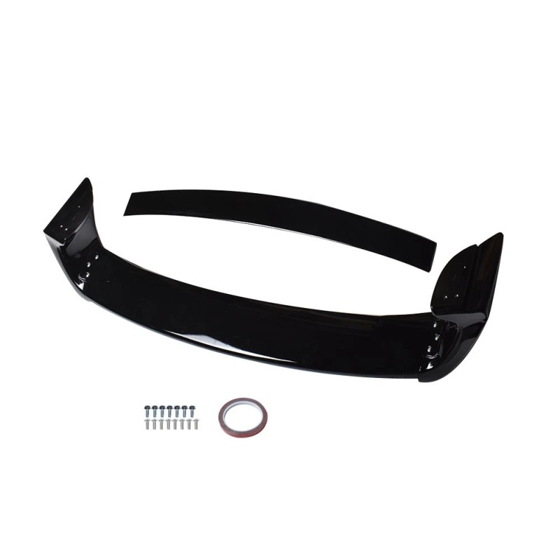 munirater Rear Trunk Spoiler Wing Lip Black ABS Plastic For