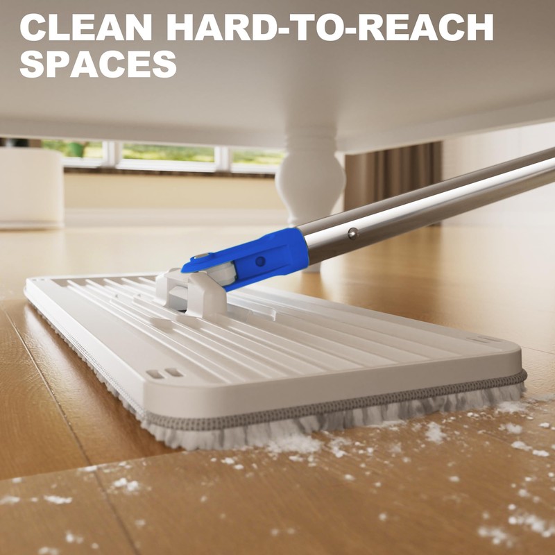 BEJOMOP Mop and Bucket Set with Wringer, Flat Squeeze Spin