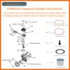 K-0650 Air Compressor Cylinder Sleeve & Compression Ring Kit Compatible