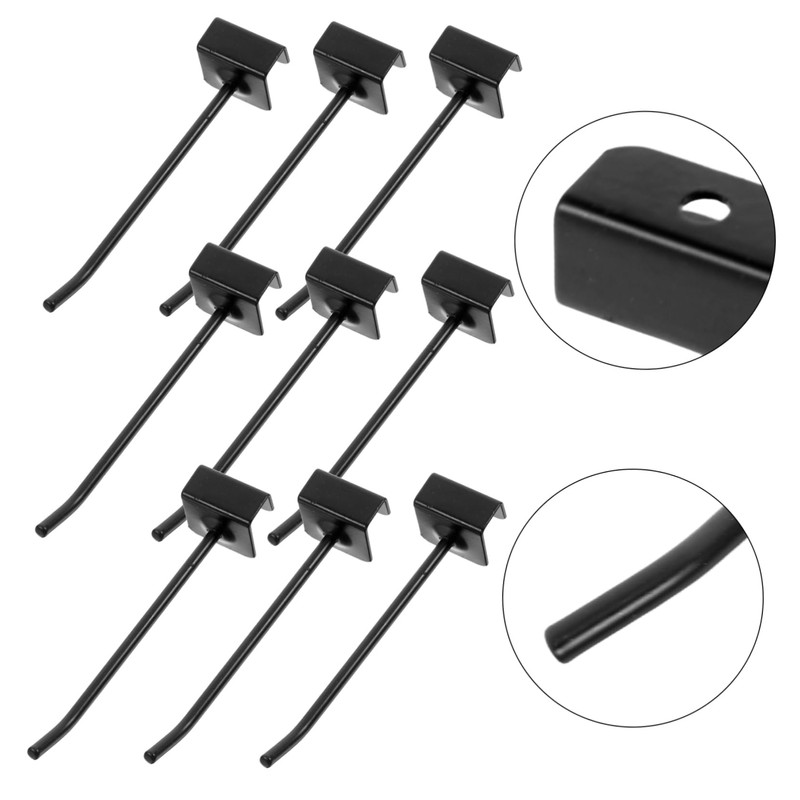VILLFUL Pcs Slat Wall Hangers Retail Store Display Hooks Metal