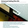 Elite Screens Universal Ceiling Trim Kit for Concealed Hidden In-ceiling