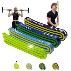 ELANI Resistance Bands Strength Training with Distance Markings as Pull Up Band Resistance Band with Eco Packaging Resistance Bands