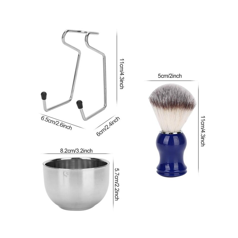 3pcs/set professional for shaving brush, beard shaving set, barber shop