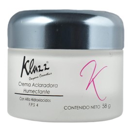 Crema Aclaradora Humectante con Alfa-hidroxiácidos para tratar manchas, paño y pecas.