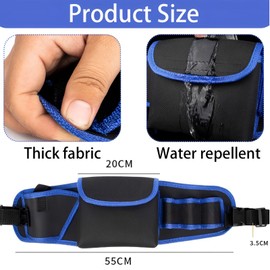 GGUFAY Tool Bags Waist Bag, Tool Bag Belt, Multiple Electricians Tool Oxford Cloth Belt Bag Canvas Hardware Tool Waist Kit