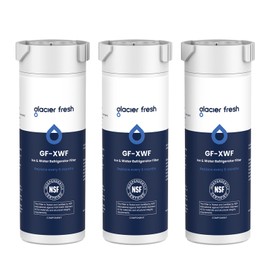 GLACIER FRESH XWF Replacement for GE XWF Refrigerator Water Filter Pack of 3 (Not XWFE)