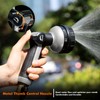 RESTMO Full Shower Hose Nozzle, Metal Spray Nozzle for Garden