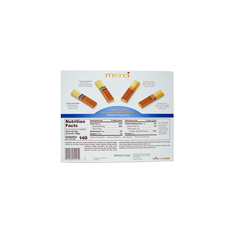 Merci, Holiday Milk Chocolate, 8.8 Ounce