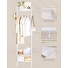 YMYNY Coat Rack Wall Mounted, 70.87H Clothes Garment Rack, Freestanding