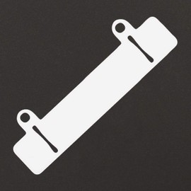 Filing Device White | Slotted | Pack of 100 or 1000 | Made of Robust Plastic | For Filing Mechanics and Filing Strips / Pack of 100