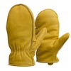 American Made Cowhide Leather Pile Lined Chopper Mitt Gloves ,